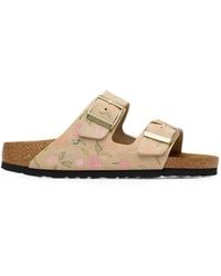 Birkenstock - Arizona Floral-Print Sandals - Lyst