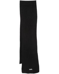 KARL LAGERFELD - Logo-Embroidered Scarf - Lyst