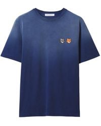 Maison Kitsuné - Double Fox Head T-Shirt - Lyst