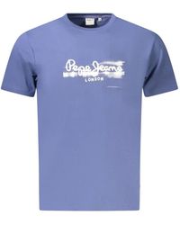 Pepe Jeans - T-Shirt En Coton À Logo Imprimé - Lyst