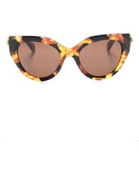 Gucci - Gafas de sol cat eye con placa del logo - Lyst