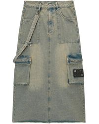Musium Div. - Denim Midi Skirt - Lyst