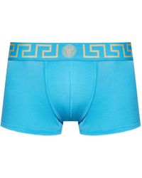 Versace - Shorts Mit Greca-Detail - Lyst