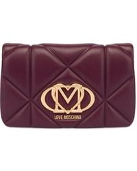 Love Moschino - Clutch Mit Logo-Schild - Lyst