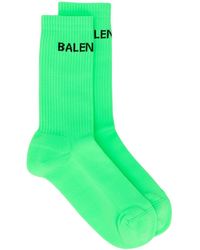 Balenciaga - Intarsien-Socken mit Logo - Lyst