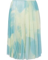 Proenza Schouler - Judy Abstract-print Pleated Skirt - Lyst