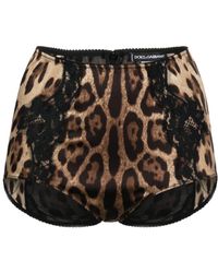 Dolce & Gabbana - Leopard-print High-waist Briefs - Lyst