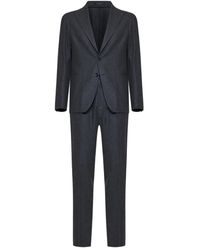 Tagliatore - Peak-Lapels Drawstring Suit - Lyst