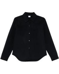 Aspesi - Press-Stud Curved-Hem Shirt - Lyst