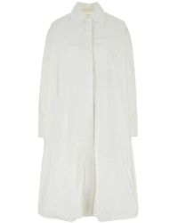 Jil Sander - Poplin Shirt Midi Dress - Lyst