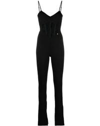 Nissa - Boned-Bodice Slim-Cut Jumpsuit - Lyst