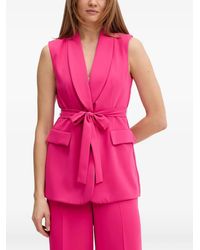Joseph Ribkoff - Shawl-Collar Belted Vest - Lyst