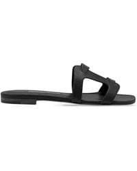 Manolo Blahnik - Grellanuflat Cut-Out Sandals - Lyst