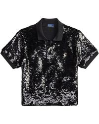 Polo Ralph Lauren - Sequin Short-Sleeve Polo Shirt - Lyst