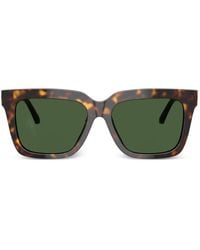 Versace - Square-Frame Logo Sunglasses - Lyst