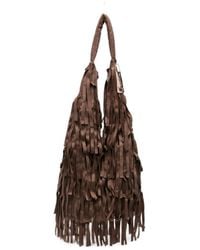 La Milanesa - Large Aretha Fringed Shoulder Bag - Lyst