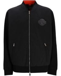 BOSS - X Porsche Skiles Bomberjacke Mit Logo-Schild - Lyst