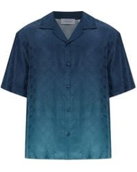 Off-White c/o Virgil Abloh - Arrow Monogram Jacquard Bowling Shirt - Lyst