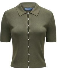 Polo Ralph Lauren - Button Short-Sleeve Top - Lyst