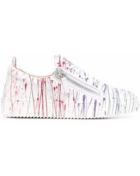 Giuseppe Zanotti - Frankie Paint-Splatter Sneakers - Lyst