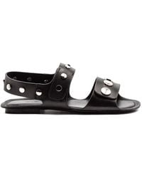 Elena Iachi - Studded Leather Sandals - Lyst