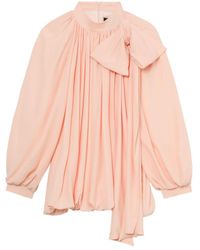 Simone Rocha - Bow Detailing Draped Blouse - Lyst