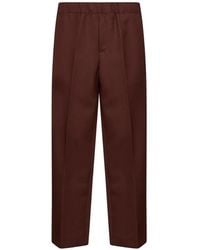 Costumein - Elasticated-Waistband Pressed-Crease Trousers - Lyst