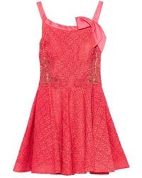 Gemy Maalouf - Bow-Embellished Lace Dress - Lyst