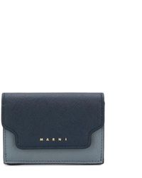 Marni Portafoglio tri-fold mini - Blu