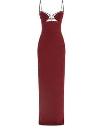 Nensi Dojaka - Abito Nesi Dojaka 'V Wire Bra Maxi' - Lyst