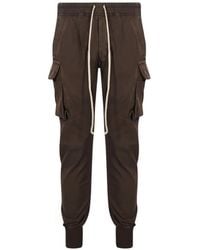 Rick Owens - Drawstring-Waist Cargo Pants - Lyst