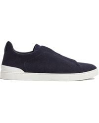ZEGNA - Triple Stitch Oasi Sneakers - Lyst