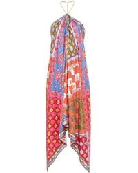 Emilio Pucci - Abito Midi Con Stampa Festa - Lyst