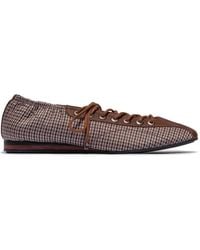 Bernardo - Billie Check-Pattern Lace-Up Shoes - Lyst