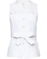 Cinq À Sept - Button Belted Top - Lyst
