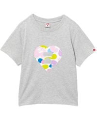 AAPE BY A BATHING AP - T-Shirt À Imprimé Cœur - Lyst