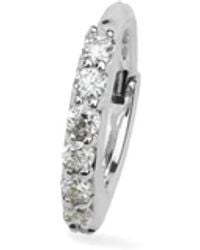 Lark & Berry - 14Kt Small Modernist Diamond Hoop Earring - Lyst