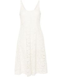 Prada - Floral-Lace A-Line Dress - Lyst