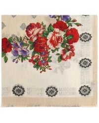 Moschino - Floral-Print Scarf - Lyst