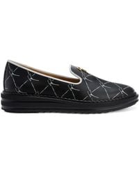 Giuseppe Zanotti - Tim Logo-Lettering Loafers - Lyst