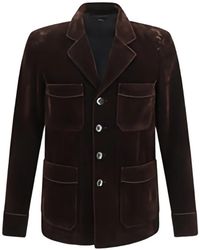 Tom Ford - Peak-Lapel Patch-Pocket Jacket - Lyst