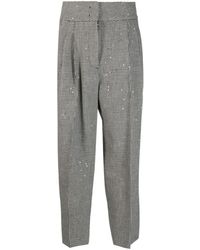 Fabiana Filippi - Houndstooth Pleated Tailored Trousers - Lyst