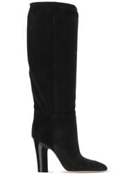 Paris Texas - Alizze Suede Pointed-Toe Knee-High Boots - Lyst