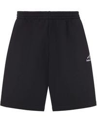 Balenciaga - Logo-Print Elasticated Track Shorts - Lyst