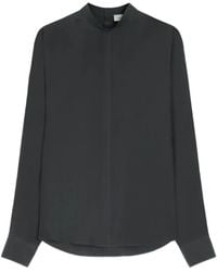 Lemaire - Long-Sleeve Plastron Blouse - Lyst