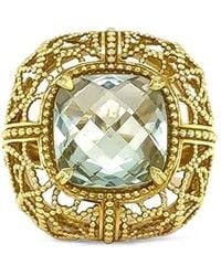 Lisa Nik - 18K Quartz Cushion Ring - Lyst