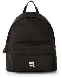 KARL LAGERFELD - Ikon Appliqué-Detail Backpack - Lyst