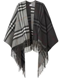 Burberry - Cape Mit Karomuster - Lyst