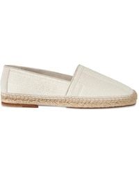 Brunello Cucinelli - Techno Raffia And Suede Espadrilles With Piping - Lyst