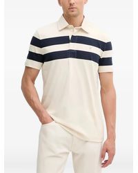Guess - Striped Short-Sleeve Polo Shirt - Lyst
